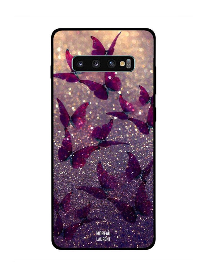 Moreau Laurent Protective Case Cover For Samsung Galaxy S10 Plus Glitter Butterflies
