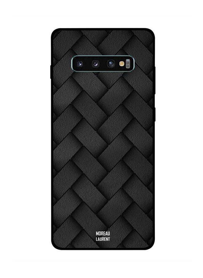 Moreau Laurent Protective Case Cover For Samsung Galaxy S10 Plus Black Stripes Pattern
