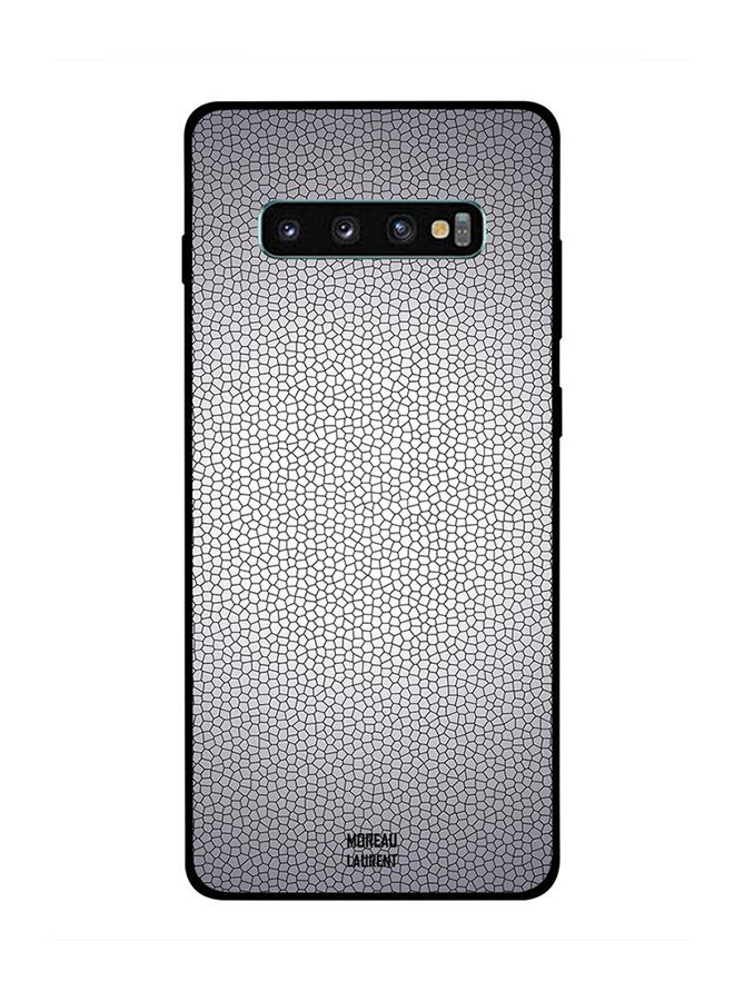 Moreau Laurent - Protective Case Cover For Samsung Galaxy S10 Plus Cracks Grey Pattern - Image 1