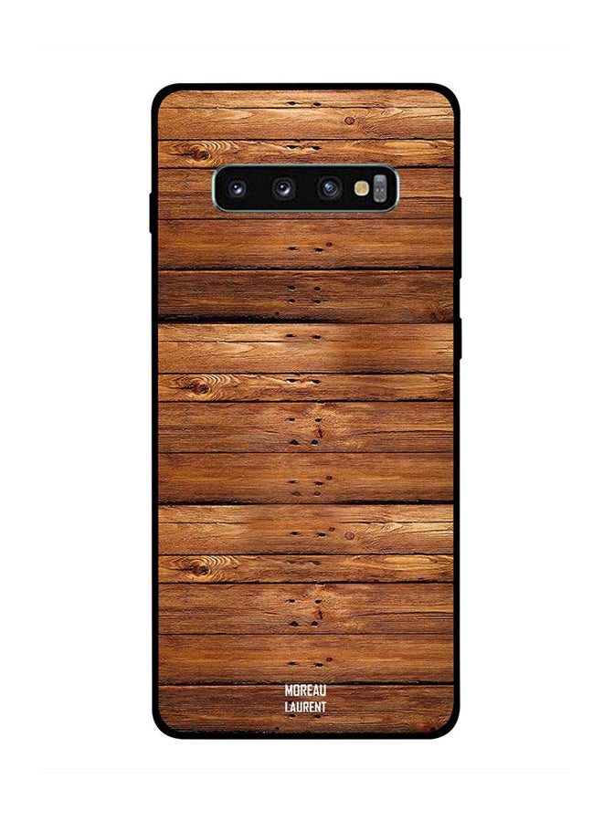 Moreau Laurent Protective Case Cover For Samsung Galaxy S10 Plus Used Wooden Pattern