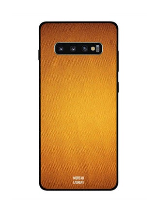 Protective Case Cover For Samsung Galaxy S10 Plus Vintage Orange Jeans Pattern - v1555746997/N24189696A_1