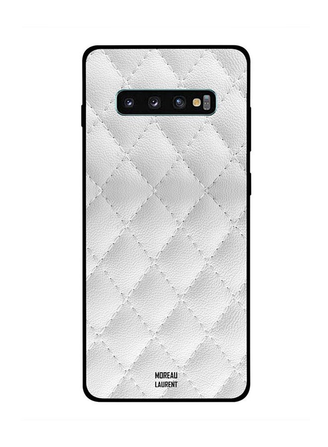 مورو لورنت غطاء حماية واقِ لهاتف سامسونج جالاكسي S10 بلس أبيض