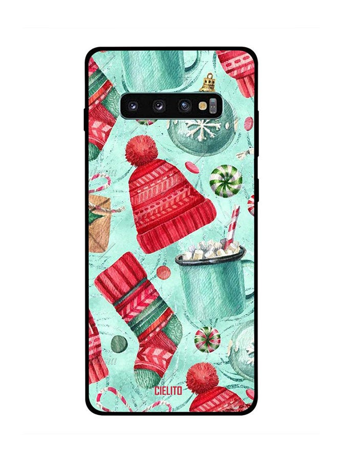 CIELITO Protective Case Cover For Samsung Galaxy S10 Plus Winter Cap & Socks