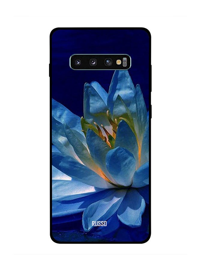 RUSSO Protective Case Cover For Samsung Galaxy S10 Plus Sea Lotus 