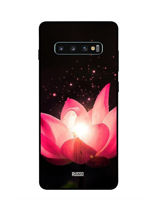 RUSSO Protective Case Cover For Samsung Galaxy S10 Plus Sparkling Lotus 