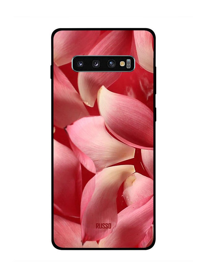RUSSO Protective Case Cover For Samsung Galaxy S10 Plus Lotus Petals 