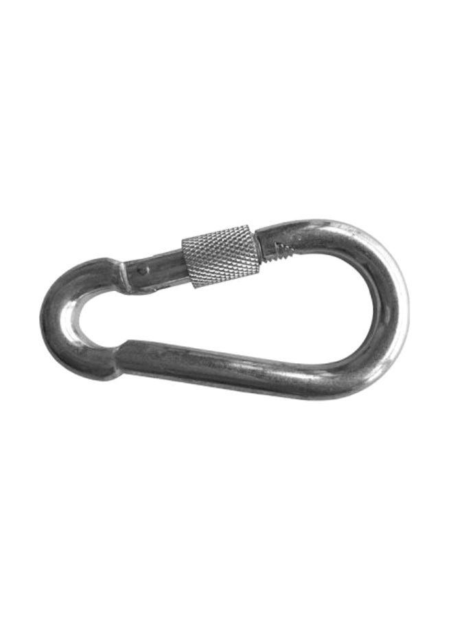 Snap Hook With Locking Silver 8mm
