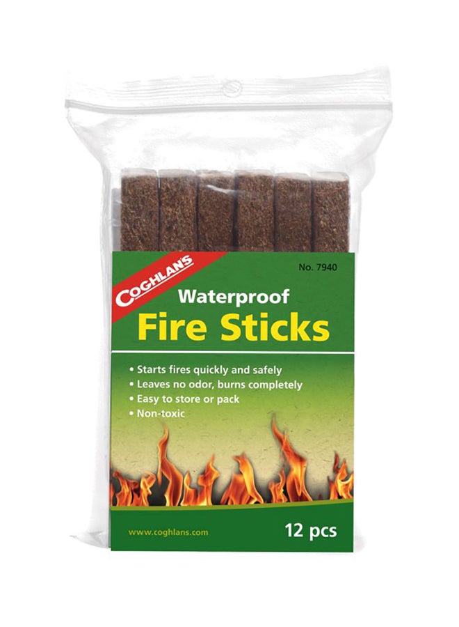 COGHLANS 12-Piece Waterproof Fire Stick Set 2x5x7inch 