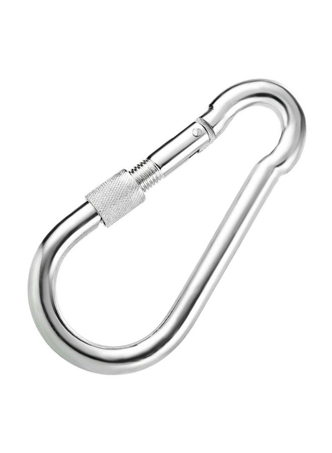 Snap Hook With Locking Silver 7mm