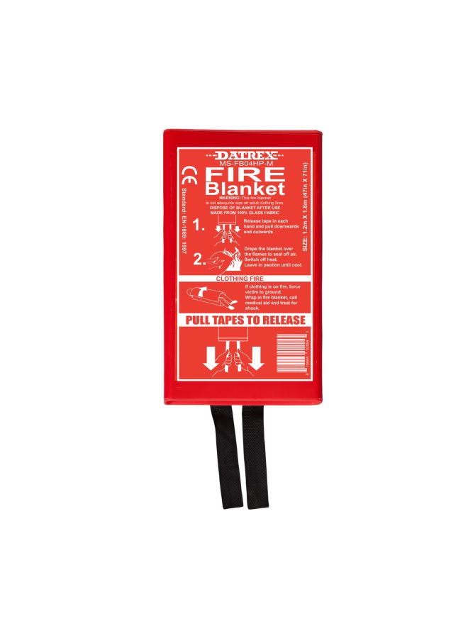 Fire Blanket Red/Black 4x6feet 