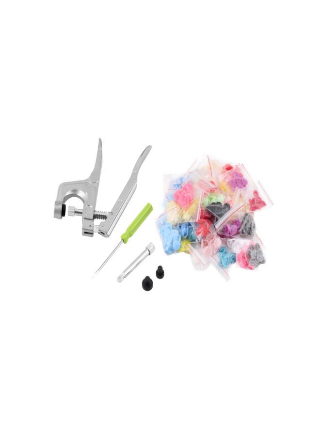 Sharpdo 151-Piece Button And Snap Plier Set Silver/Green/Pink 29x15x4centimeter  - Image 2