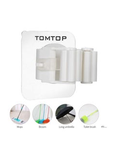 Tomtop Mop Holder Wall Hook White 8.50x4.50x6.00cm  - Image 4