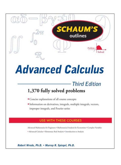 Schaum's Outline of Advanced Calculus paperback english - 16-Mar-2010