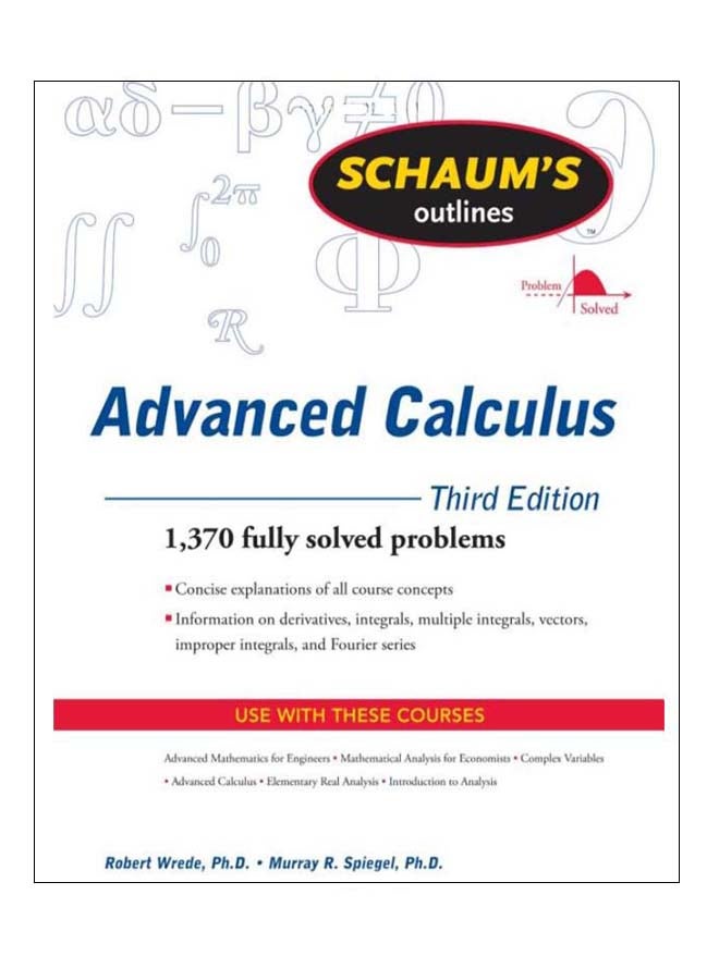 Schaum's Outline of Advanced Calculus paperback english - 16-Mar-2010