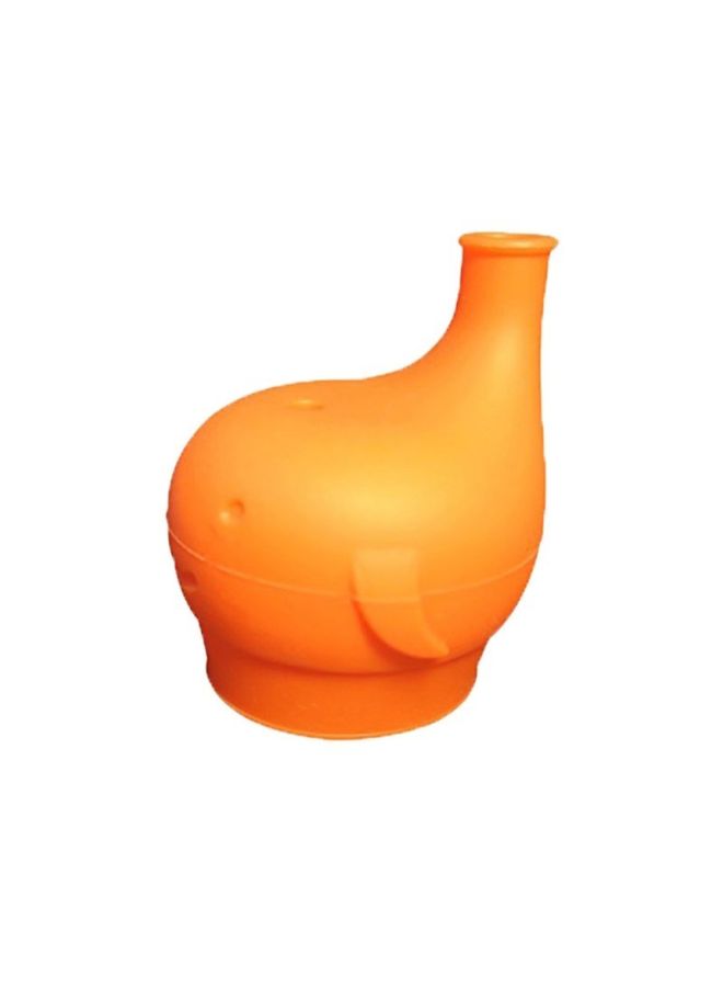 Generic - Portable Silicone Drinkware  Cup Elephant Shape For Toddlers and Kids Orange - Image 1