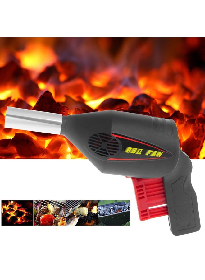 Generic - Manual BBQ Fan Air Blower Black 9.9x4.4x2.2inch - Image 1