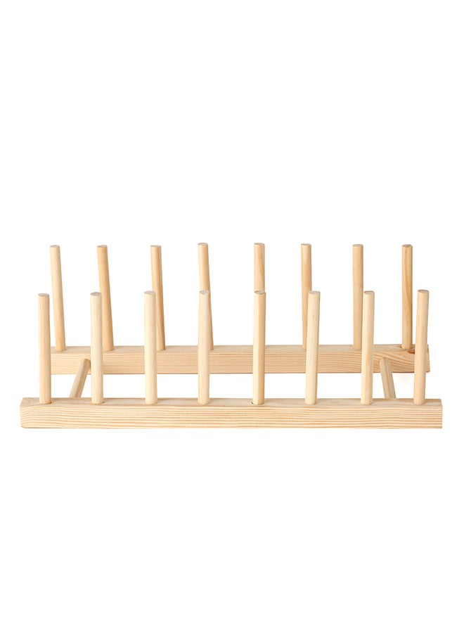 Multi-purpose Wooden Dish Rack Dishes Drying Drainer Storage Stand Holder Kitchen Cabinet Organizer Wood - Image 1