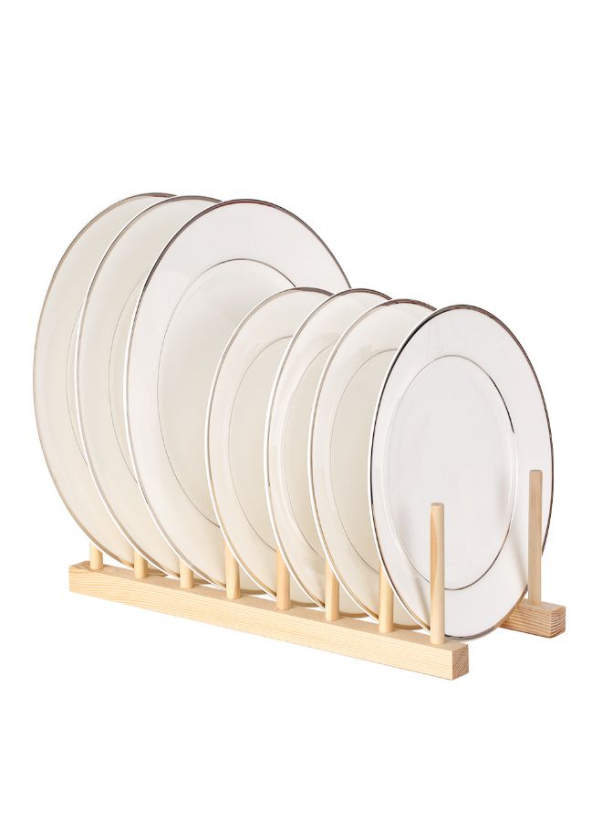 Multi-purpose Wooden Dish Rack Dishes Drying Drainer Storage Stand Holder Kitchen Cabinet Organizer Wood - Image 2