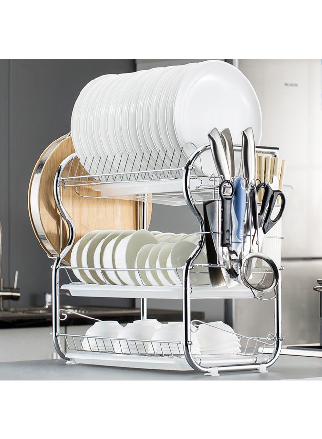 Generic - 3 Layer Dish Rack Silver - Image 1