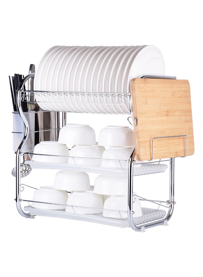 Generic - 3 Layer Dish Rack Silver - Image 1