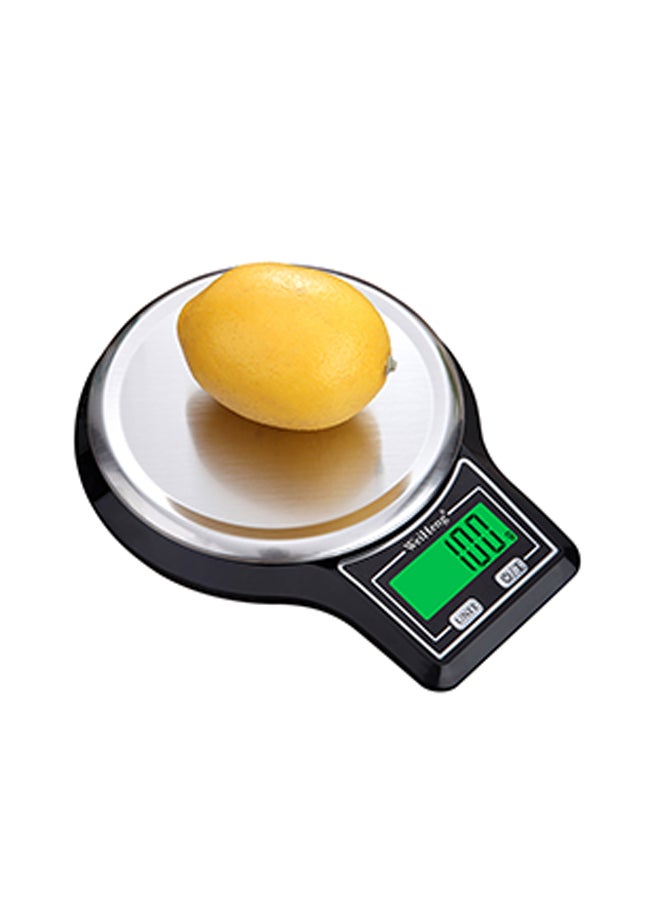 وي هانج ميزان منصة إلكتروني صغير مع وعاء للوزن أسود - Image 1