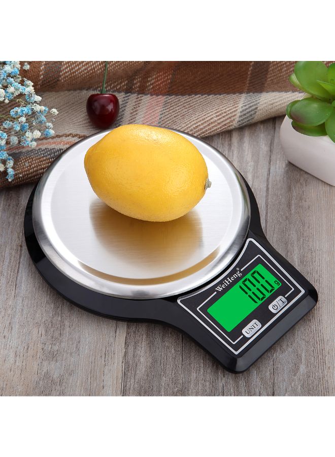 وي هانج ميزان منصة إلكتروني صغير مع وعاء للوزن أسود - Image 3