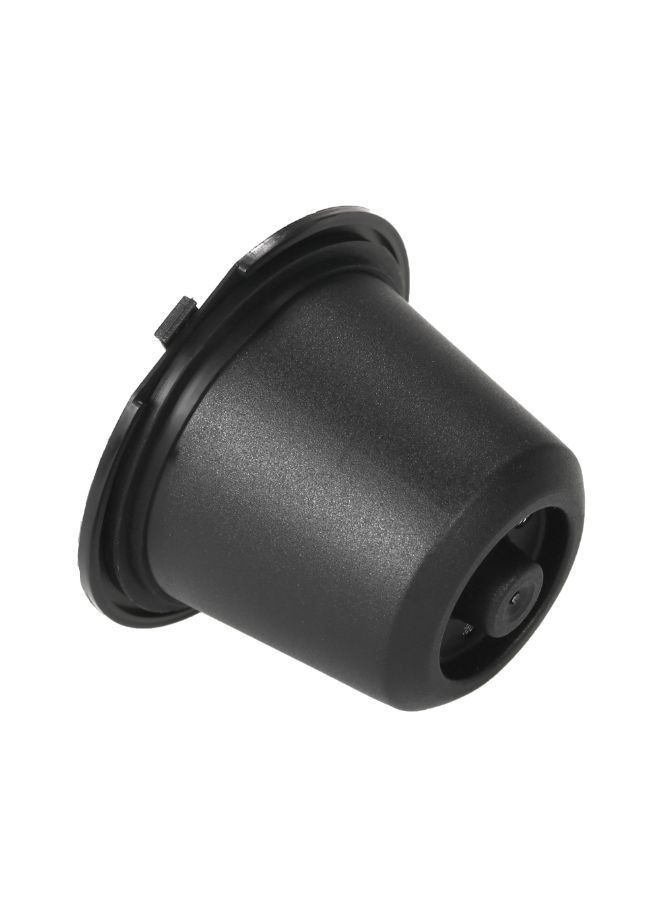 3-Piece Reusable Coffee Pods For Nespreso Machine With Spoon and Brush Black