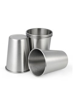 5-Piece 304 Stainless Steel Cup Silver