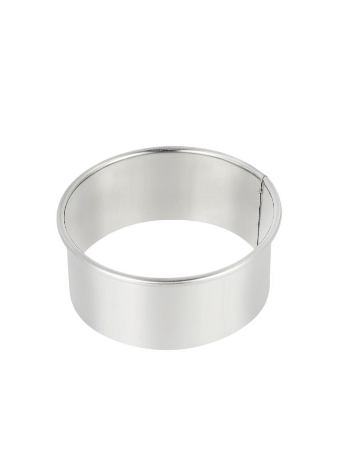 Generic - 12-Piece Stainless Steel Circle Cookie Cutter with Storage Box Silver - Image 1