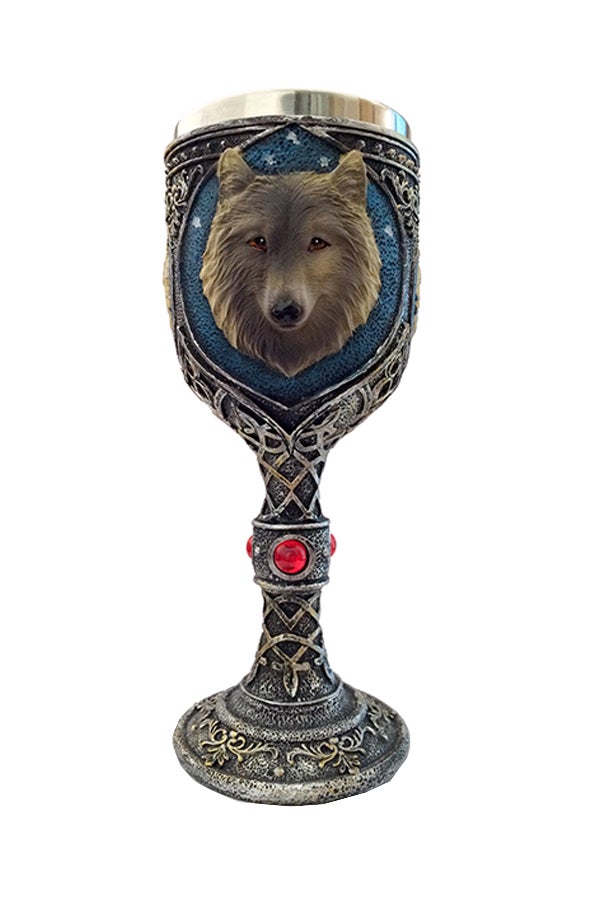 3D Wolf Goblet Blue  - Image 1