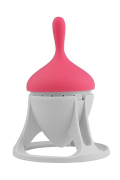 Tea Infuser With Drip Holder Rose red
