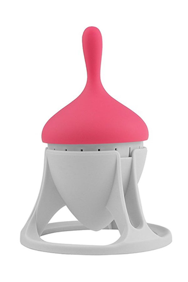 Generic - Tea Infuser With Drip Holder Rose red - Image 1