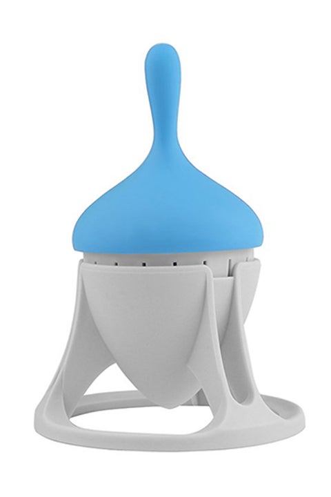 Tea Infuser With Drip Holder Blue