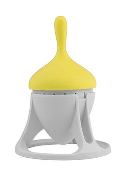 Generic Tea Infuser With Drip Holder Yellow 