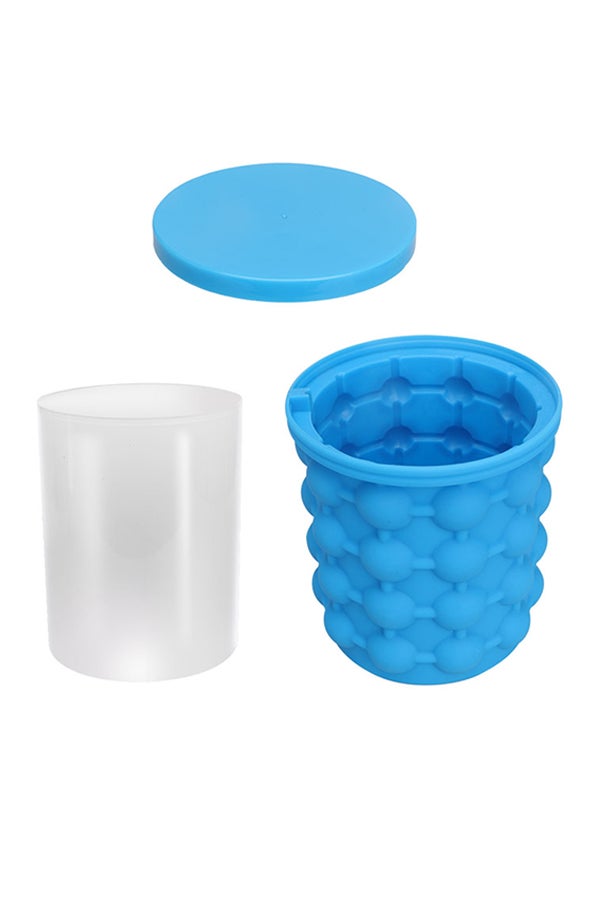 Genie Revolutionary Space Saving Ice Cube Maker Blue