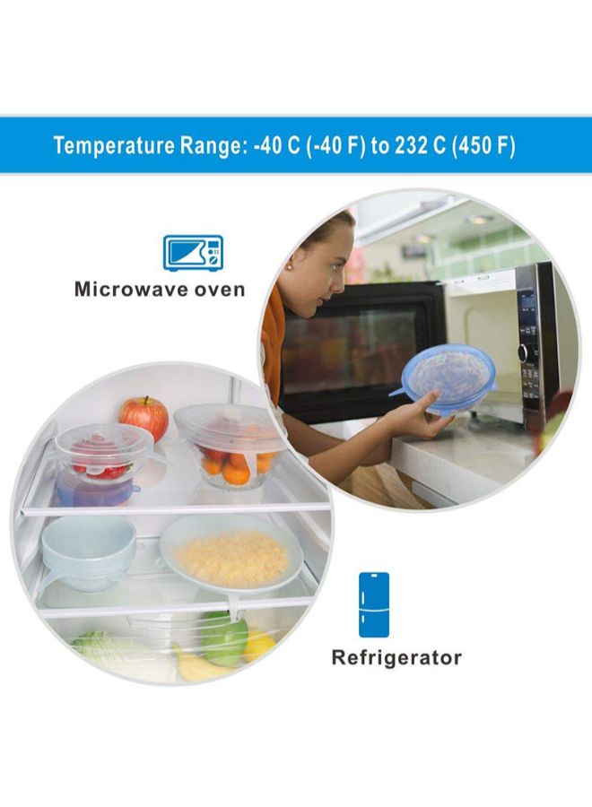 Umiwin 6-Piece Universal Silicone Suction Lid Multicolour  - Image 3