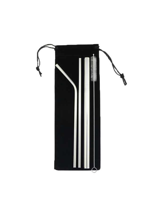 روندفل طقم ماصة للمشروبات من 4 قطع فضي - Image 2