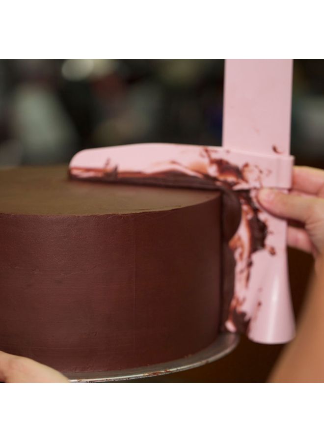 روندفل أداة فرد الكريمة لتزيين الكيك وردي - Image 1