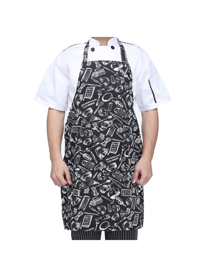 Adjustable Half-length Adult Apron Striped Hotel Restaurant Chef Waiter Apron Kitchen Cook Apron With 2 Pockets Multicolour - v1555783810/N23428365A_2