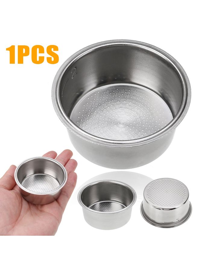CYTHERIA - Stainless Steel Non Pressurized Coffee Filter Basket Silver 5.1x5.8x2.5cm - Image 1