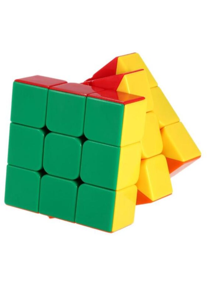 جو باي مكعب الأحجيات الرائع السريع شينج شو 3X3 متعدد الألوان الذي لا يحتوي على ملصقات طراز M122 - Image 2