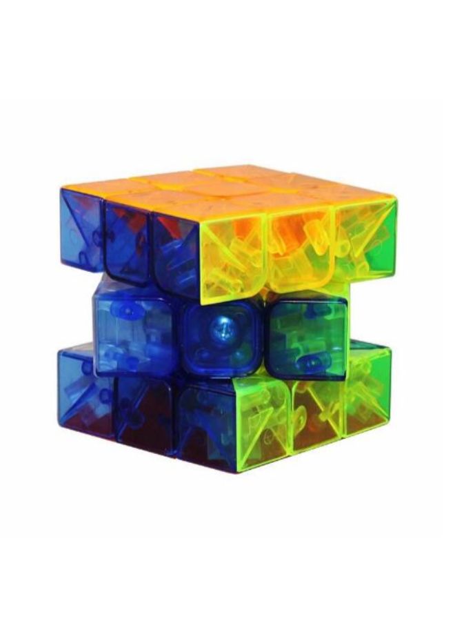 جو باي مكعب ألغاز السرعة التعليمي لتنمية الذكاء شفاف وبدون ملصقات 3X3 طراز m256 - Image 2