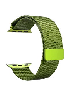 Milanese Stainless Steel Mesh Band For Apple Watch 45mm/44mm/42mm Green