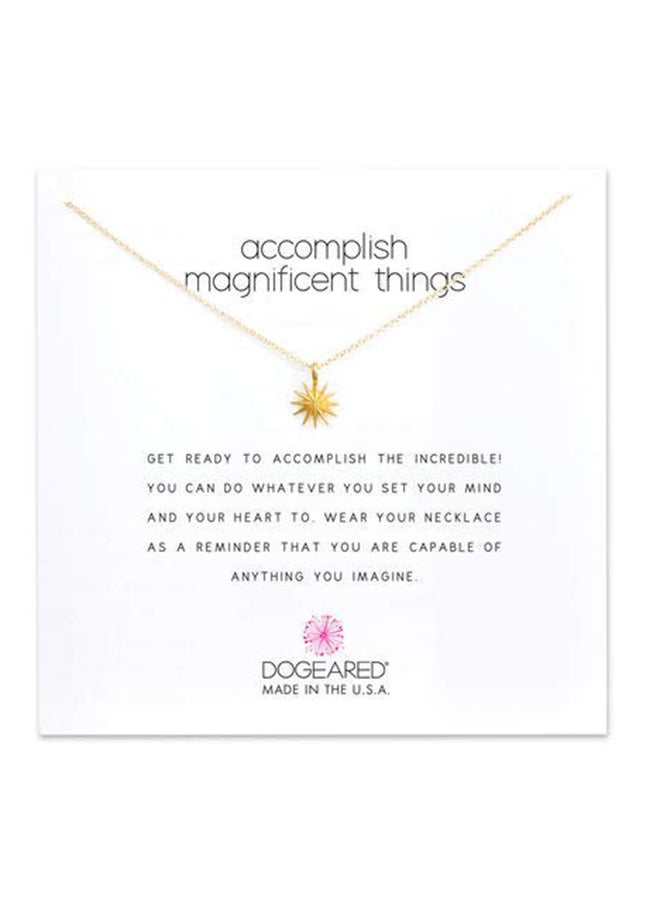 Brass Metal Pendant Necklace