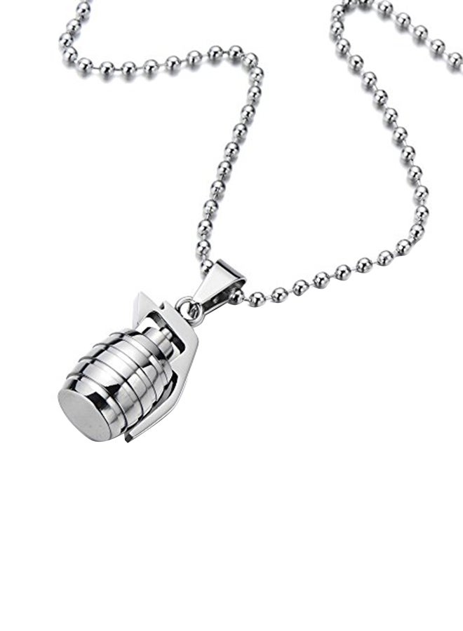 كول ستيل آند بيوند قلادة بدلاية معدنية من الإستانلس ستيل