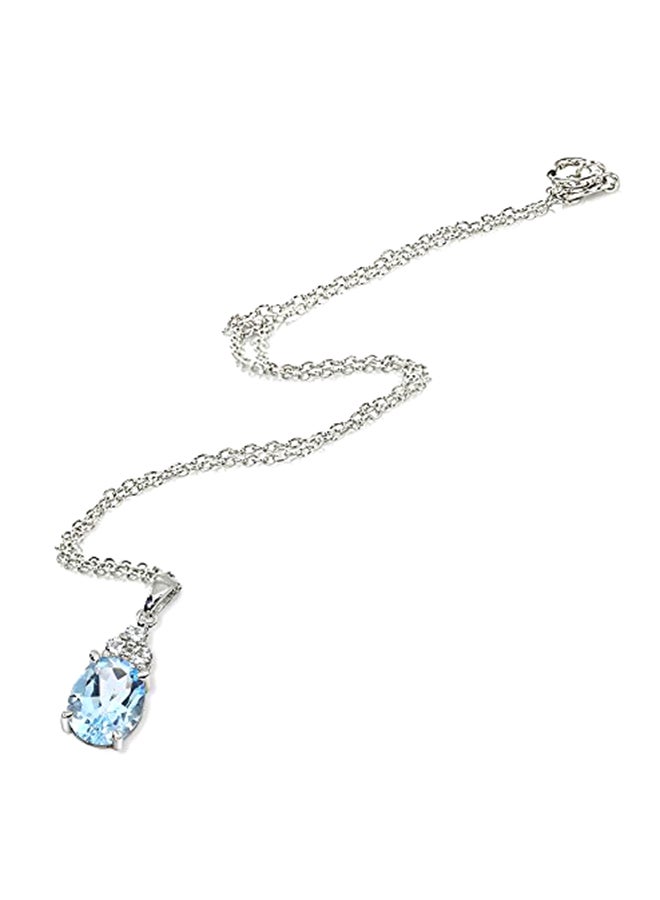 GemStar USA Sterling Silver Metal Pendant Necklace 