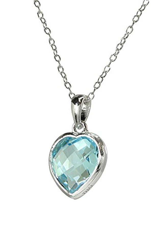 GemStar USA Sterling Silver Metal Pendant Necklace 