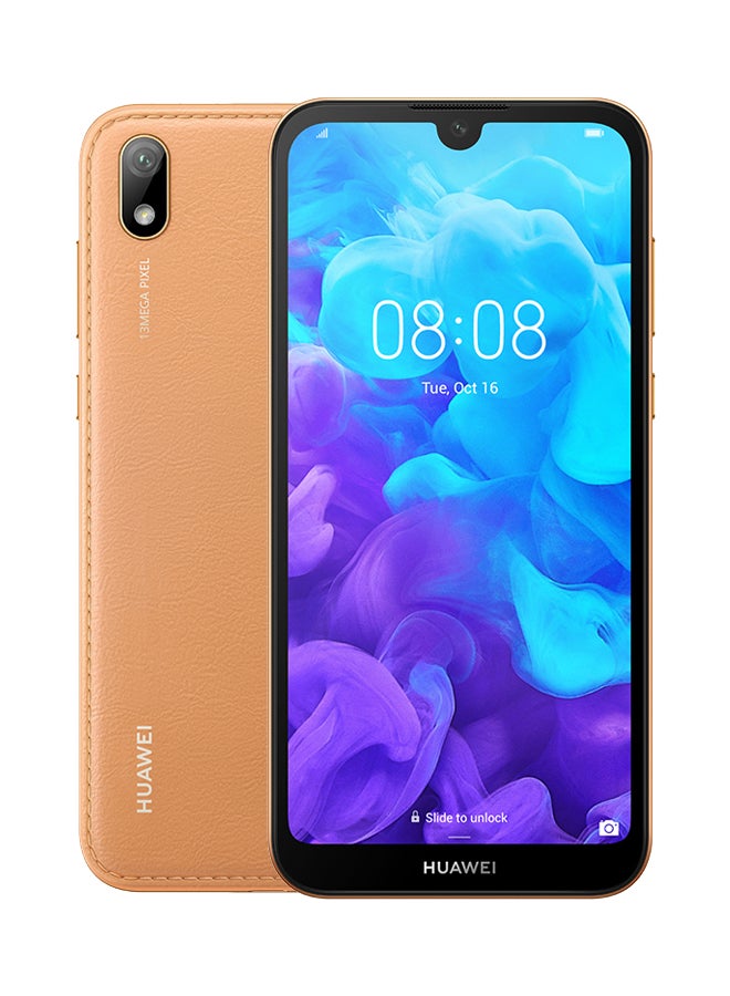 هواوي - هاتف Y5 2019 بني كهرماني بشريحتين وذاكرة سعة 32 غيغابايت ويدعم تقنية 4G LTE - Image 1