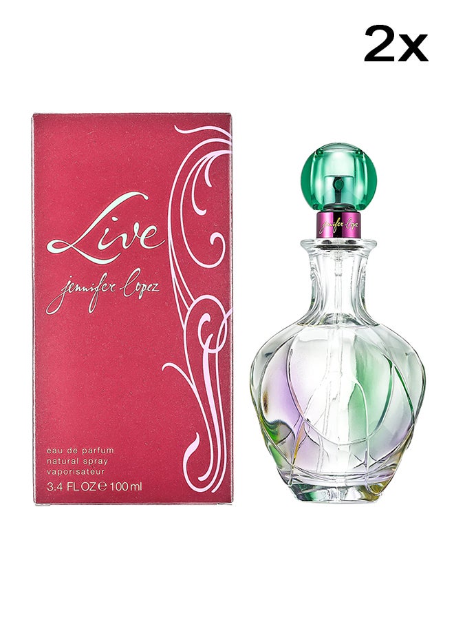 jennifer lopez Set Of 2 Live EDP 100ml 