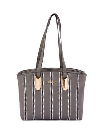 Front Patterned Shoulder Bag Grey - v1555929118/N22645936A_1